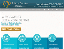 Tablet Screenshot of bellavista4smiles.com